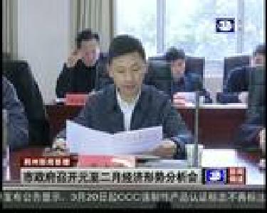市政府召开元至二月经济形势分析会
