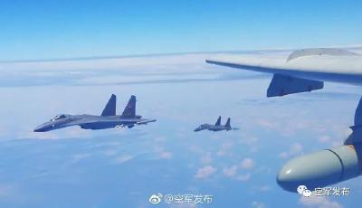 检验实战能力！中国空军多型战机连续