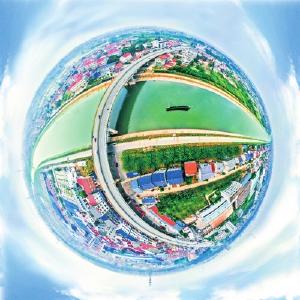 天空之眼：一泓清泉汇汉江 引江济汉尽显生态画卷