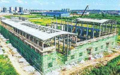 四机车间建设忙：投资约6700万 主体结构初见雏形