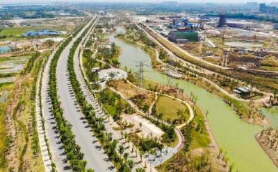 项目进展：楚国八百年城市公园一期成型