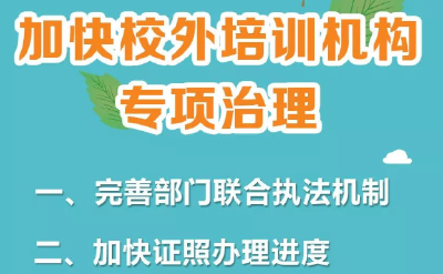 又出招了！三部门发文：加快推进校外培训机构整改 