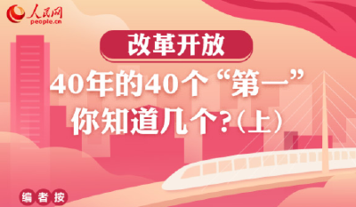 图解：改革开放40年的40个