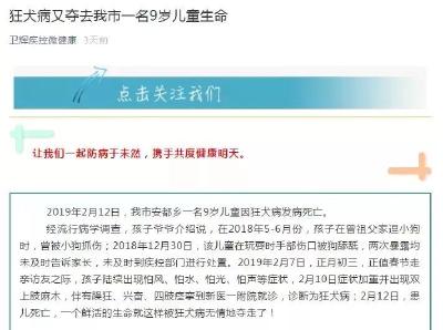 提醒丨被狗舔后40天，9岁孩子突然死亡！养宠物一定注意！