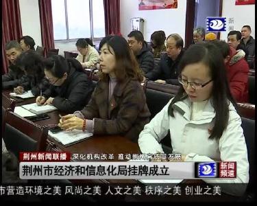 荆州市经济和信息化局挂牌成立