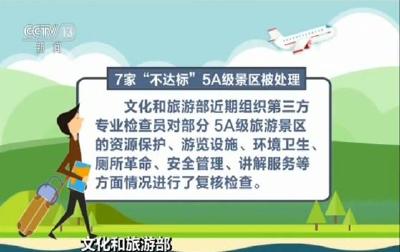 文化和旅游部对7家“不达标”5A级景区予以处理