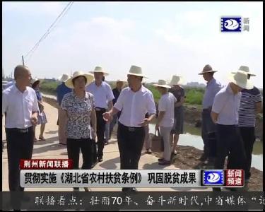 周静到公安县检查《湖北省农村扶贫条例》贯彻实施情况