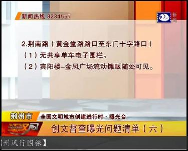 创文督查曝光问题清单（六）