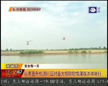 运用直升机遂行应对重大堤防险情演练洪湖举行