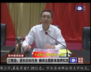 江陵县：紧扣目标任务 确保主题教育取得实效