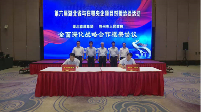 第六届湖北省与在鄂央企项目对接洽谈活动在荆举行