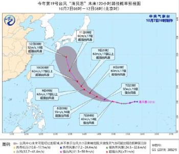 “海贝思”加强为强台风级 未来4天对中国海区无影响