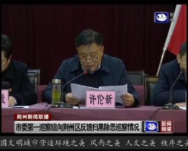 市委第一巡察组向荆州区反馈扫黑除恶专项巡察情况