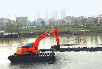 荆襄外河“洗脸整容” 明年3月清淤工程或完工