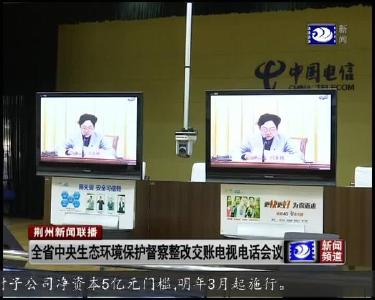 全省中央生态环境保护督察整改交账电视电话会议