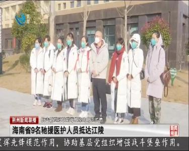 海南省9名驰援医护人员抵达江陵