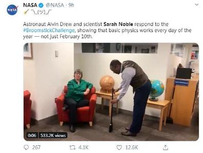 立扫把挑战？NASA专家：立扫帚和地球引力没关系 