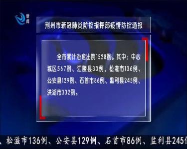 荆州新闻联播 2020-03-28