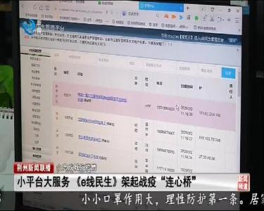 小平台大服务 《e线民生》架起战疫“连心桥”