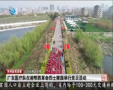 广东医疗队在湘鄂西革命烈士陵园举行党日活动