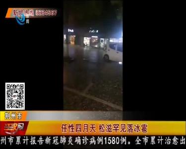 任性四月天 松滋罕见落冰雹