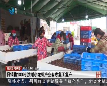 日销售100吨 洪湖小龙虾产业有序复工复产