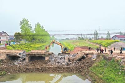 荆州菱湖桥升级建设工程启动 将于年底前建成通车 