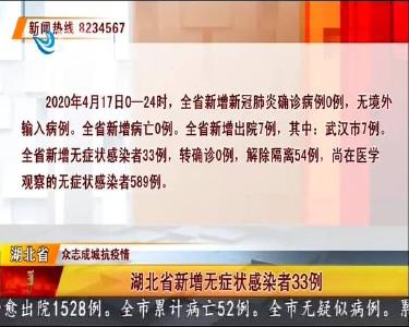 荆州市无新增无症状感染者