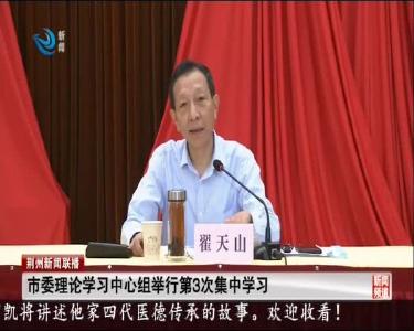 市委理论学习中心组举行第3次集中学习