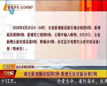 荆州市新增无症状感染者0例