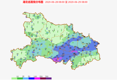 湖北强降雨造成42个县市区93万人受灾