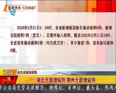 湖北无新增病例 荆州无新增病例