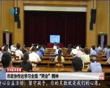 湖北省政协召开传达学习全国两会精神电视电话会议