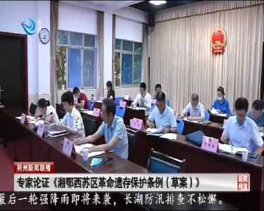 专家论证《湘鄂西苏区革命遗存保护条例（草案）》