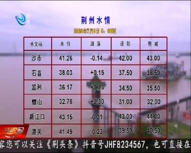 荆州水情 2020-07-09
