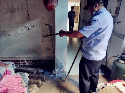 松滋居民家中惊现毒蛇 民警捕获除隐患