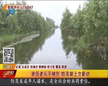 退伍老兵不褪色 防汛堤上立新功