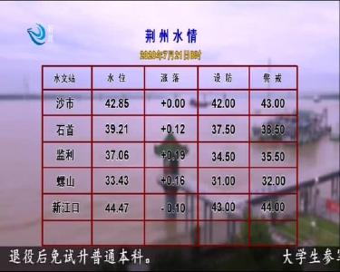 荆州水情 2020-07-21