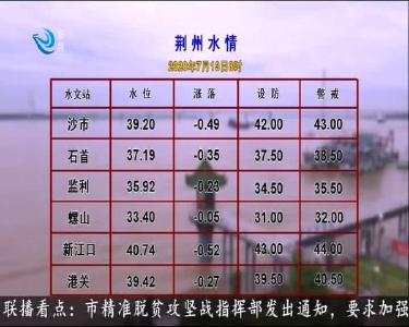 荆州水情 2020-07-13