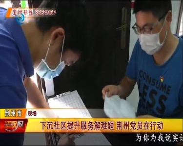 下沉社区提升服务解难题 荆州党员在行动