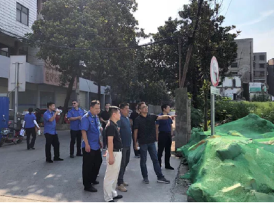 云上沙市区丨区领导带队检查拆迁工地环境卫生