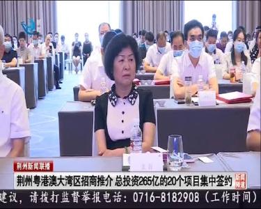 荆州粤港澳大湾区招商推介 总投资265亿的20个项目集中签约