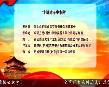 荆州新闻联播 2020-08-04