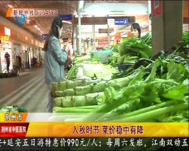 入秋时节 菜价稳中有降