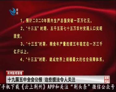 十九届五中全会公报 这些提法令人关注