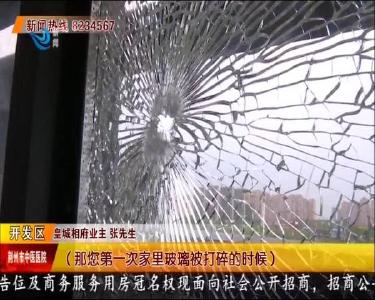 玻璃窗上现弹孔 一家人慌了神