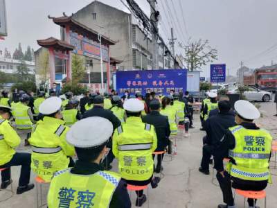 云上沙市区 | 锣场镇成立警保联动交通安全劝导站