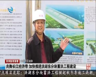 共舞长江经济带 加快推进洪湖东分块蓄洪工程建设