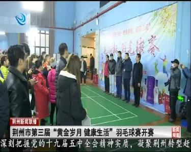 荆州市第三届 “黄金岁月 健康生活” 羽毛球赛开赛