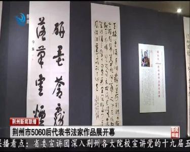 荆州市5060后代表书法家作品展开幕